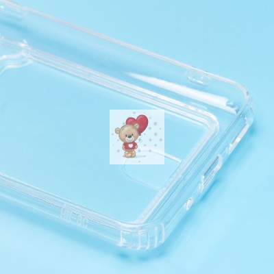 Чехол-накладка для Xiaomi Redmi 10A (прозрачный) - SC276 с картхолдером Чехол-накладка для Xiaomi Redmi 10A (прозрачный) - SC276 с картхолдером