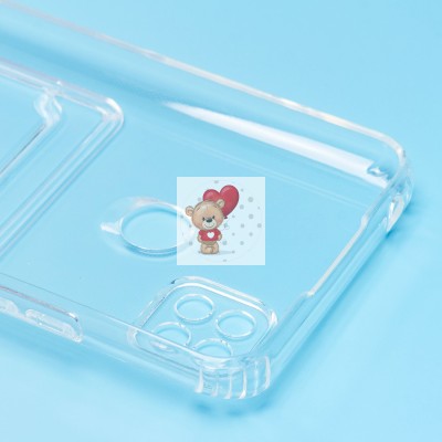 Чехол-накладка для Xiaomi Redmi 10A (прозрачный) - SC276 с картхолдером Чехол-накладка для Xiaomi Redmi 10A (прозрачный) - SC276 с картхолдером