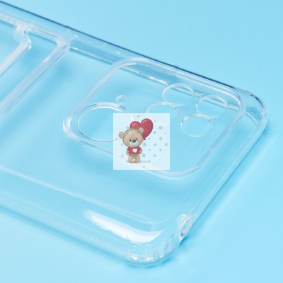 Чехол-накладка для Xiaomi Redmi 10C (прозрачный) - SC276 с картхолдером Чехол-накладка для Xiaomi Redmi 10C (прозрачный) - SC276 с картхолдером