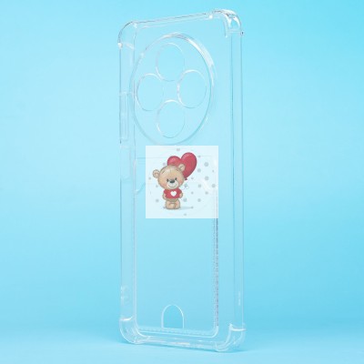 Чехол-накладка для Xiaomi Redmi 14C 4G (прозрачный) - SC276 с картхолдером