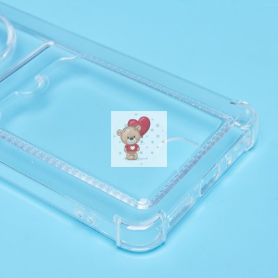 Чехол-накладка для Xiaomi Redmi 14C 4G (прозрачный) - SC276 с картхолдером