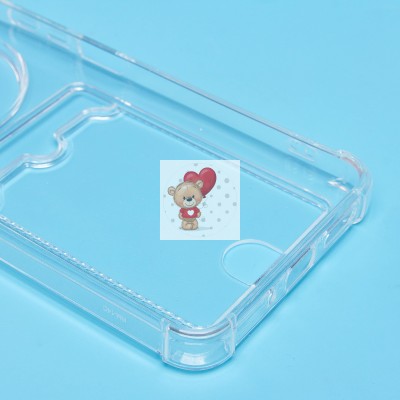 Чехол-накладка для Xiaomi Redmi 14C 4G (прозрачный) - SC276 с картхолдером