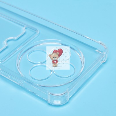 Чехол-накладка для Xiaomi Redmi 14C 4G (прозрачный) - SC276 с картхолдером