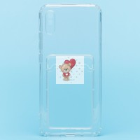 Чехол-накладка для Xiaomi Redmi 9i (прозрачный) - SC276 с картхолдером Чехол-накладка для Xiaomi Redmi 9i (прозрачный) - SC276 с картхолдером