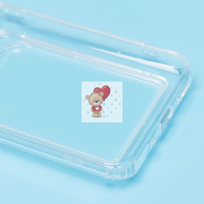 Чехол-накладка для Xiaomi Redmi 9i (прозрачный) - SC276 с картхолдером Чехол-накладка для Xiaomi Redmi 9i (прозрачный) - SC276 с картхолдером