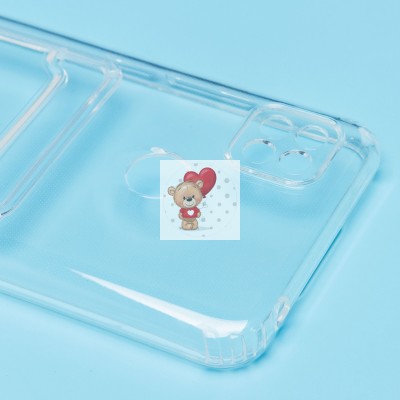 Чехол-накладка для Xiaomi Redmi 9C (прозрачный) - SC276 с картхолдером