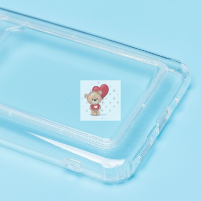 Чехол-накладка для Xiaomi Redmi 9C (прозрачный) - SC276 с картхолдером