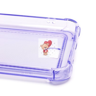 Чехол-накладка для Xiaomi Redmi A1+ (фиолетовый) - SC276 с картхолдером