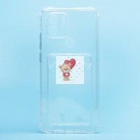 Чехол-накладка для Xiaomi Redmi A2+ (прозрачный) - SC276 с картхолдером