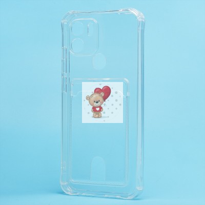 Чехол-накладка для Xiaomi Redmi A2+ (прозрачный) - SC276 с картхолдером