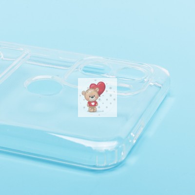 Чехол-накладка для Xiaomi Redmi A2+ (прозрачный) - SC276 с картхолдером