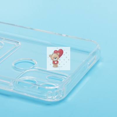 Чехол-накладка для Xiaomi Redmi A2+ (прозрачный) - SC276 с картхолдером