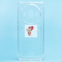 Чехол-накладка для Xiaomi Redmi A3 (прозрачный) - SC276 с картхолдером