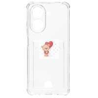 Чехол-накладка для Xiaomi Redmi A5 (прозрачный) - SC276 с картхолдером