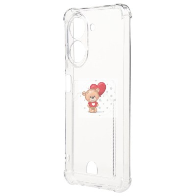 Чехол-накладка для Xiaomi Redmi A5 (прозрачный) - SC276 с картхолдером