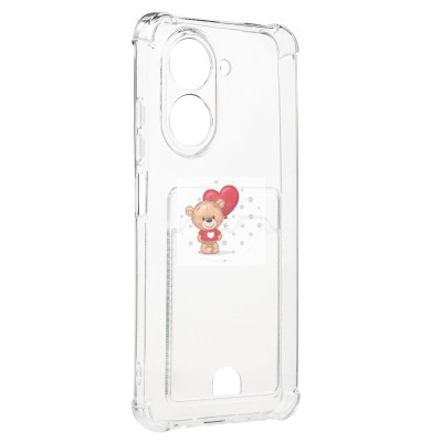 Чехол-накладка для Xiaomi Redmi A5 (прозрачный) - SC276 с картхолдером