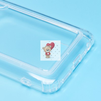 Чехол-накладка для Xiaomi Redmi Note 10S (прозрачный) - SC276 с картхолдером