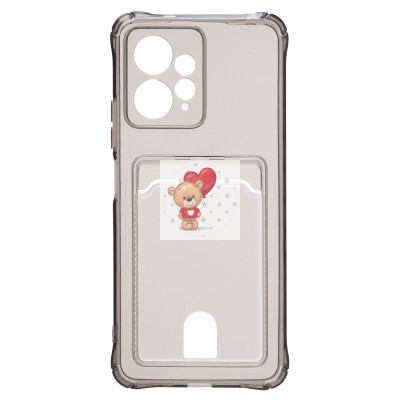 Чехол-накладка для Xiaomi Redmi Note 12 4G (черный) - SC276 с картхолдером Чехол-накладка для Xiaomi Redmi Note 12 4G (черный) - SC276 с картхолдером