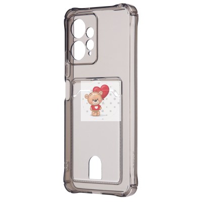 Чехол-накладка для Xiaomi Redmi Note 12 4G (черный) - SC276 с картхолдером Чехол-накладка для Xiaomi Redmi Note 12 4G (черный) - SC276 с картхолдером