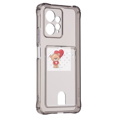 Чехол-накладка для Xiaomi Redmi Note 12 4G (черный) - SC276 с картхолдером Чехол-накладка для Xiaomi Redmi Note 12 4G (черный) - SC276 с картхолдером