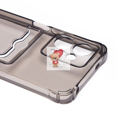 Чехол-накладка для Xiaomi Redmi Note 12 4G (черный) - SC276 с картхолдером Чехол-накладка для Xiaomi Redmi Note 12 4G (черный) - SC276 с картхолдером