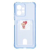 Чехол-накладка для Xiaomi Redmi Note 12 4G (синий) - SC276 с картхолдером Чехол-накладка для Xiaomi Redmi Note 12 4G (синий) - SC276 с картхолдером