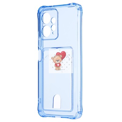 Чехол-накладка для Xiaomi Redmi Note 12 4G (синий) - SC276 с картхолдером Чехол-накладка для Xiaomi Redmi Note 12 4G (синий) - SC276 с картхолдером