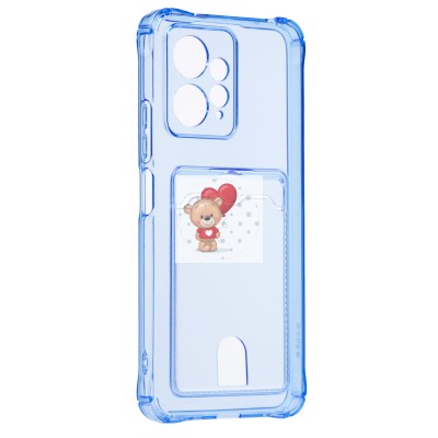 Чехол-накладка для Xiaomi Redmi Note 12 4G (синий) - SC276 с картхолдером Чехол-накладка для Xiaomi Redmi Note 12 4G (синий) - SC276 с картхолдером