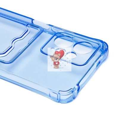 Чехол-накладка для Xiaomi Redmi Note 12 4G (синий) - SC276 с картхолдером Чехол-накладка для Xiaomi Redmi Note 12 4G (синий) - SC276 с картхолдером