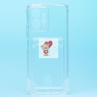 Чехол-накладка для Xiaomi Redmi Note 12 4G (прозрачный) - SC276 с картхолдером