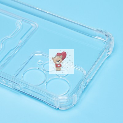 Чехол-накладка для Xiaomi Redmi Note 12 4G (прозрачный) - SC276 с картхолдером