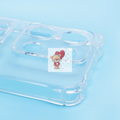 Чехол-накладка для Xiaomi Redmi Note 13 4G Global (прозрачный) - SC276 с картхолдером