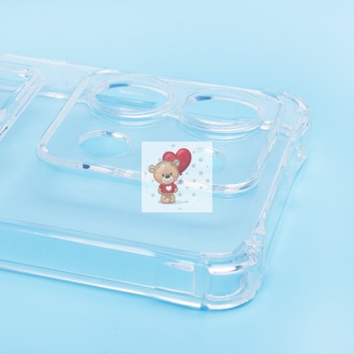 Чехол-накладка для Xiaomi Redmi Note 13 5G Global (прозрачный) - SC276 с картхолдером