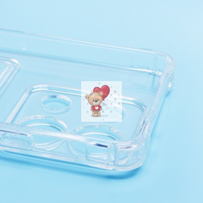 Чехол-накладка для Xiaomi Redmi Note 13 5G Global (прозрачный) - SC276 с картхолдером