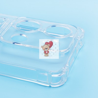 Чехол-накладка для Xiaomi Redmi Note 13 Pro 4G Global (прозрачный) - SC276 с картхолдером