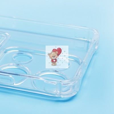 Чехол-накладка для Xiaomi Redmi Note 13 Pro 4G Global (прозрачный) - SC276 с картхолдером