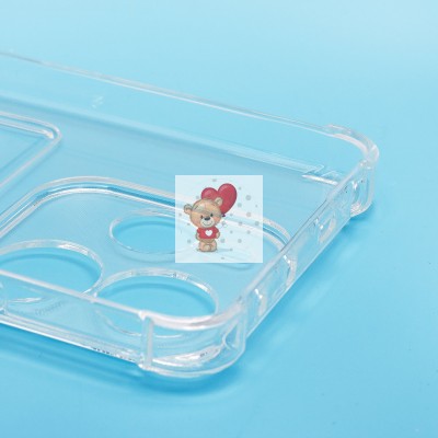 Чехол-накладка для Xiaomi Redmi Note 14 5G Global (прозрачный) - SC276 с картхолдером