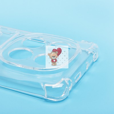 Чехол-накладка для Xiaomi Redmi Note 14 Pro 5G Global (прозрачный) - SC276 с картхолдером