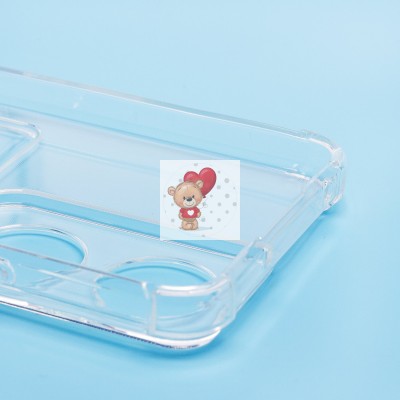 Чехол-накладка для Honor X7b 5G (прозрачный) - SC278 с картхолдером Чехол-накладка для Honor X7b 5G (прозрачный) - SC278 с картхолдером