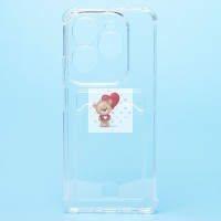 Чехол-накладка для Infinix Hot 40 Pro (прозрачный) - SC278 с картхолдером Чехол-накладка для Infinix Hot 40 Pro (прозрачный) - SC278 с картхолдером