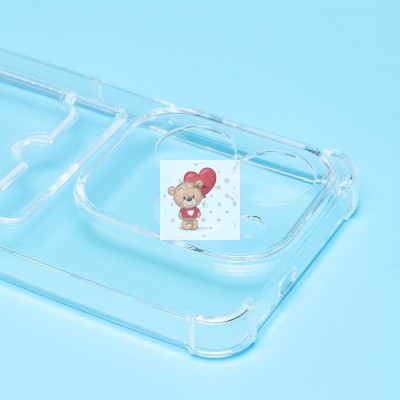 Чехол-накладка для Infinix Hot 40 Pro (прозрачный) - SC278 с картхолдером Чехол-накладка для Infinix Hot 40 Pro (прозрачный) - SC278 с картхолдером