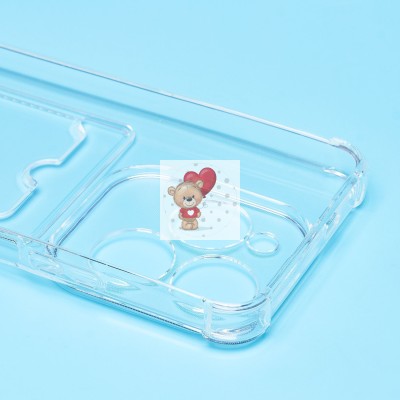 Чехол-накладка для Infinix Hot 40 Pro (прозрачный) - SC278 с картхолдером Чехол-накладка для Infinix Hot 40 Pro (прозрачный) - SC278 с картхолдером