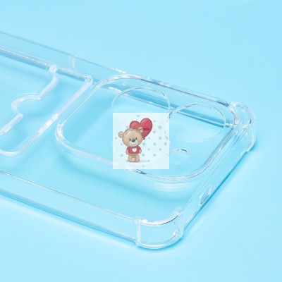 Чехол-накладка для Infinix Hot 40 (прозрачный) - SC278 с картхолдером Чехол-накладка для Infinix Hot 40 (прозрачный) - SC278 с картхолдером