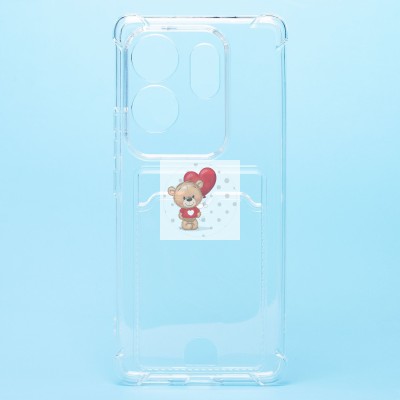 Чехол-накладка для Infinix Zero 30 4G (прозрачный) - SC278 с картхолдером Чехол-накладка для Infinix Zero 30 4G (прозрачный) - SC278 с картхолдером