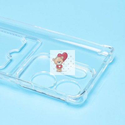 Чехол-накладка для Infinix Zero 30 4G (прозрачный) - SC278 с картхолдером Чехол-накладка для Infinix Zero 30 4G (прозрачный) - SC278 с картхолдером