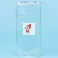 Чехол-накладка для Samsung A125 Galaxy A12 (прозрачный) - SC278 с картхолдером
