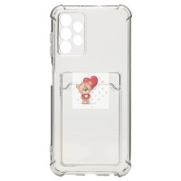 Чехол-накладка для Samsung A135 Galaxy A13 4G (черный) - SC278 с картхолдером