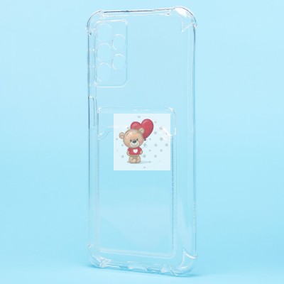 Чехол-накладка для Samsung A135 Galaxy A13 4G (прозрачный) - SC278 с картхолдером