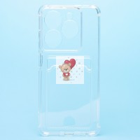 Чехол-накладка для Tecno Pop 8 (прозрачный) - SC278 с картхолдером Чехол-накладка для Tecno Pop 8 (прозрачный) - SC278 с картхолдером