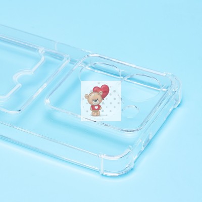 Чехол-накладка для Tecno Pop 8 (прозрачный) - SC278 с картхолдером Чехол-накладка для Tecno Pop 8 (прозрачный) - SC278 с картхолдером